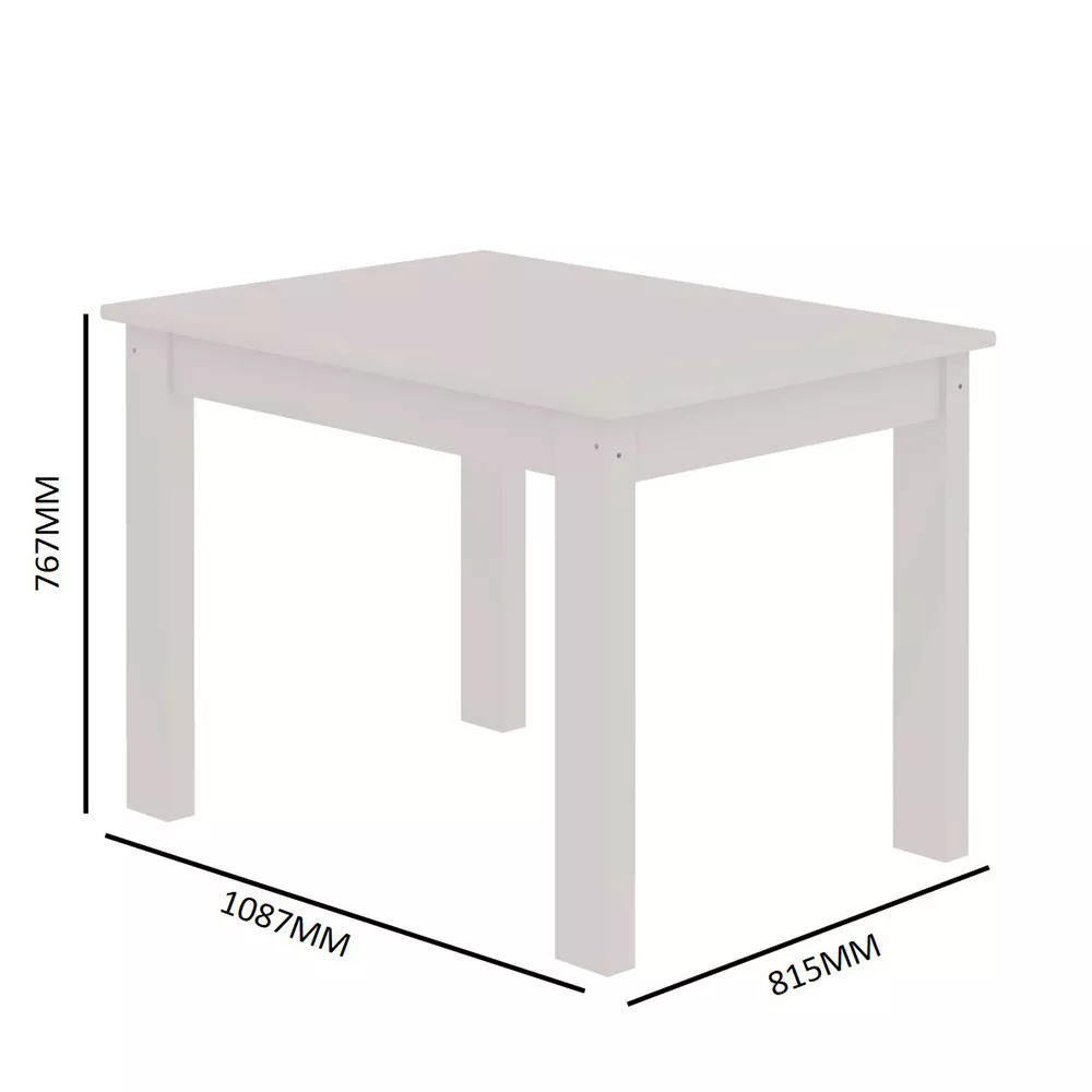Conjunto De Mesa Arauna Estilo Com 4 Cadeiras
