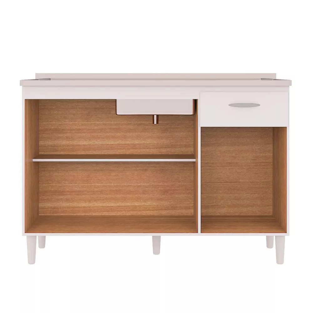 Balcão Poquema Para Cuba 3 Portas 1 Gaveta