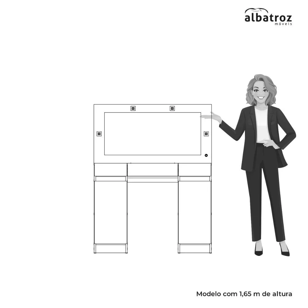 Camarim Albatroz Studio 2 Portas 4 Gavetas