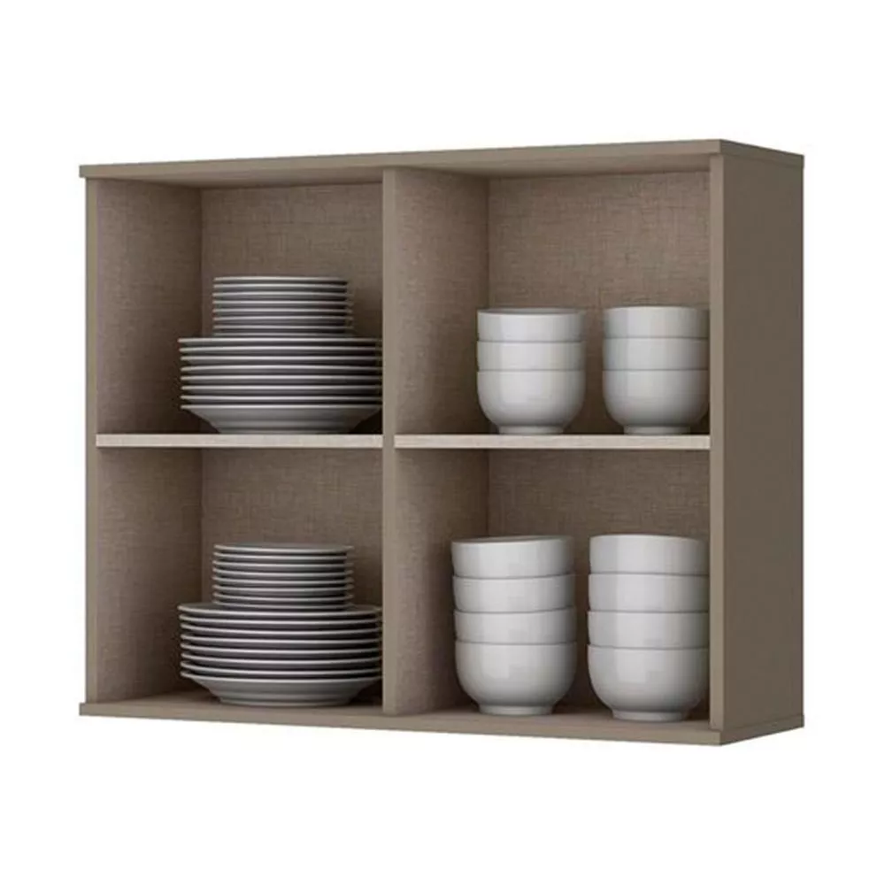 Armário Henn 2 Portas Vidro 80 cm C55-23