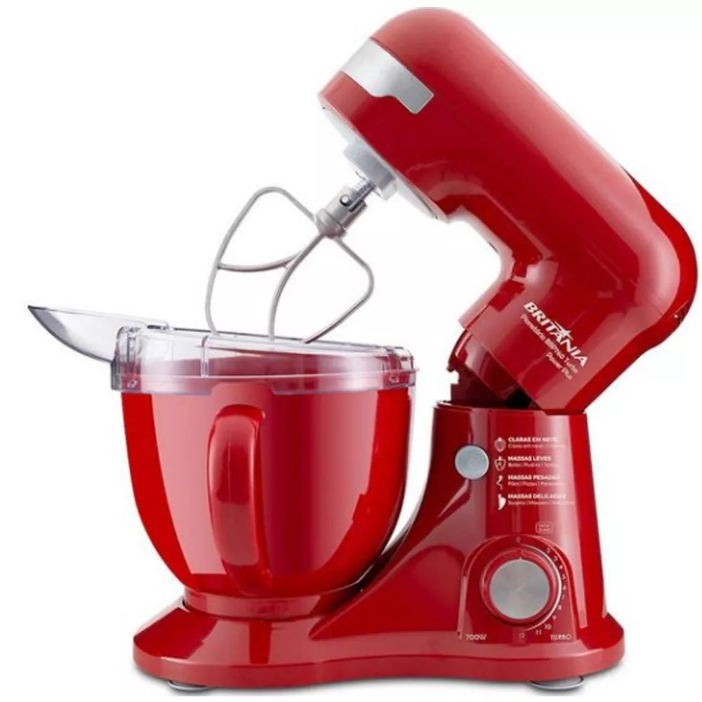 Batedeira Planetária Britânia Power Plus 4,5 Litros 12 Velocidades BBP760P