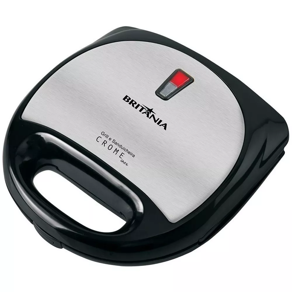 Image 0 of 2 of Sanduicheira e Grill Crome Inox Britânia