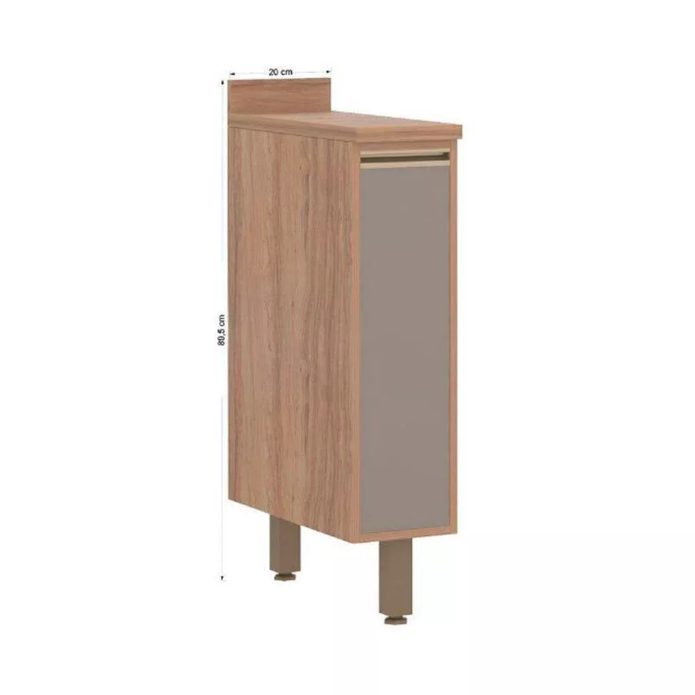 Balcão De Cozinha Yara 1 Porta com Tampo Luciane