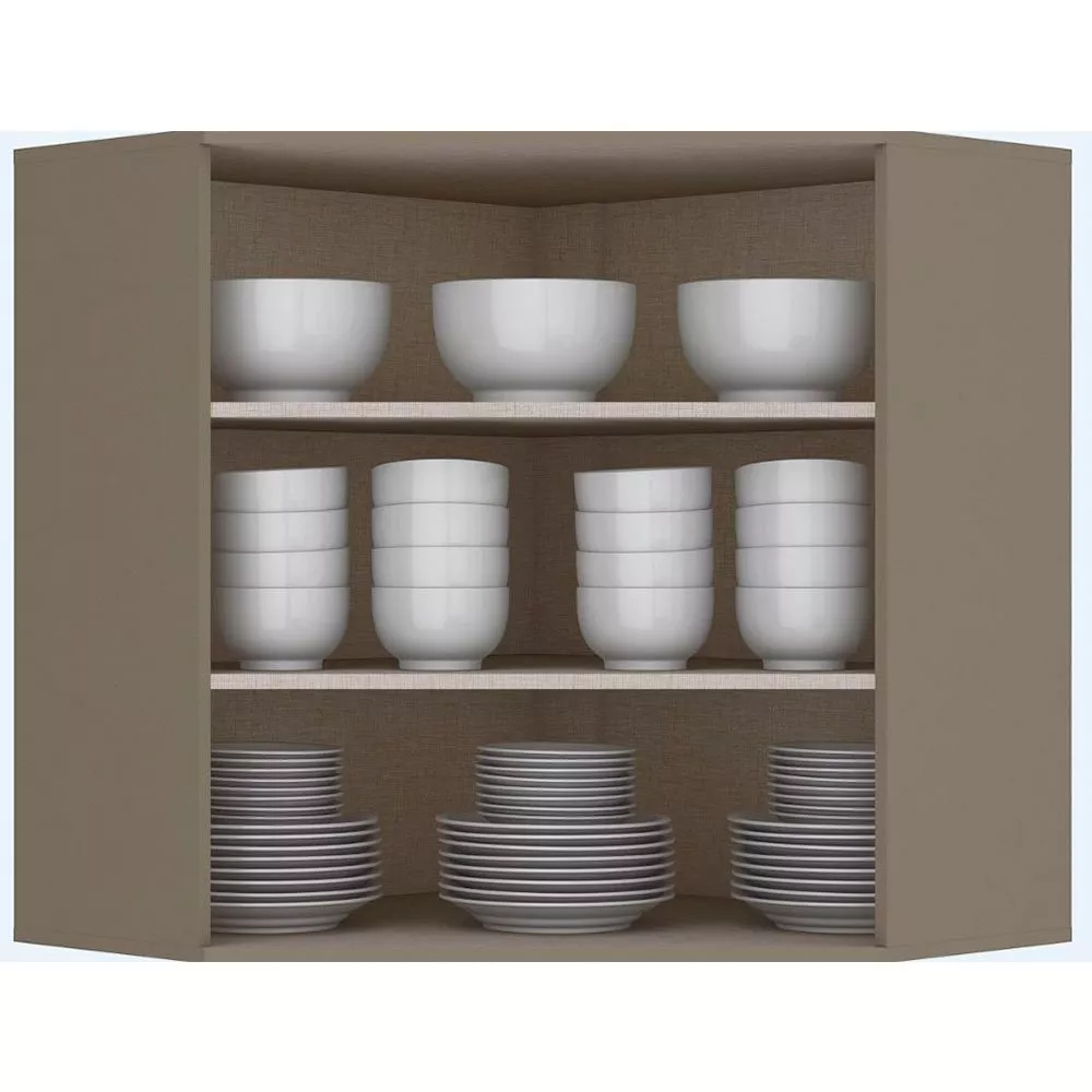 Armário de Canto 2 Portas Oblíquo Henn