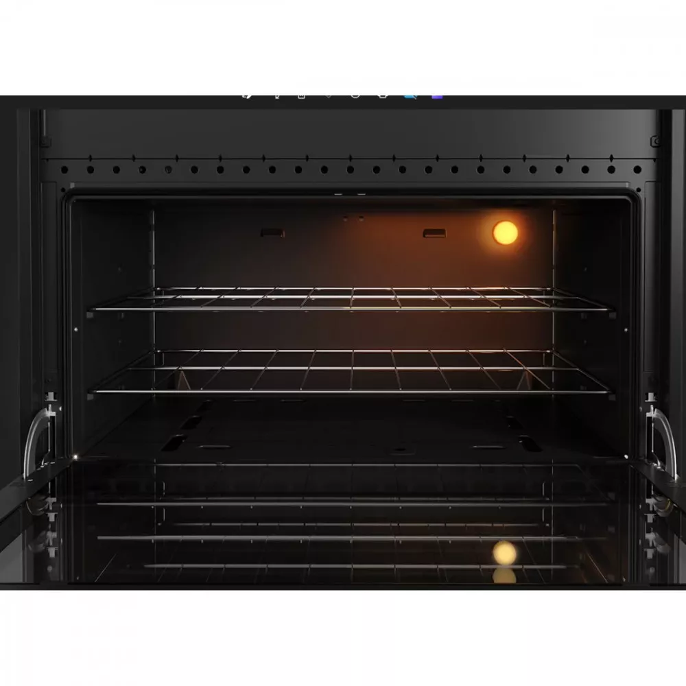 Fogão Mueller 5 Bocas Com Mesa De Vidro E Grades De Ferro