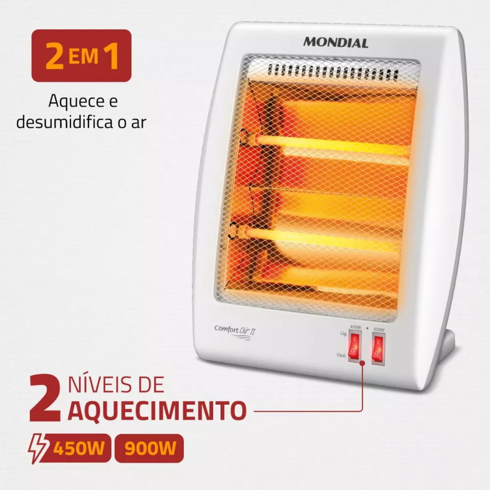Aquecedor Elétrico Mondial  A-16 Quartzo