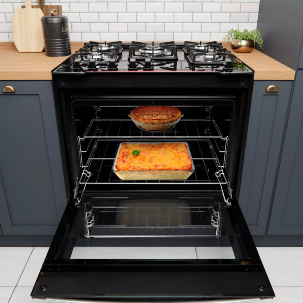 Fogão de Embutir 5 Bocas Dako com Mesa de Vidro Diplomata