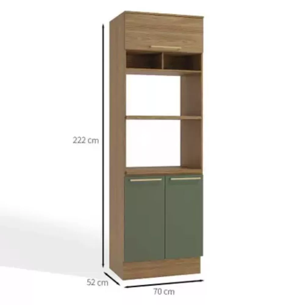 Paneleiro Duplo 70cm 2 Fornos 3 portas Botanic Kappesberg