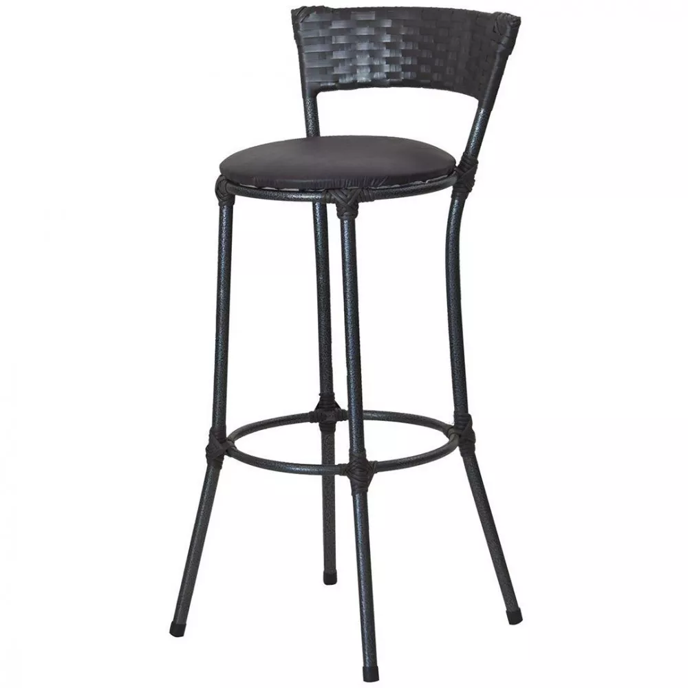 Banqueta Famais Forts Tramada Alta E Estofada