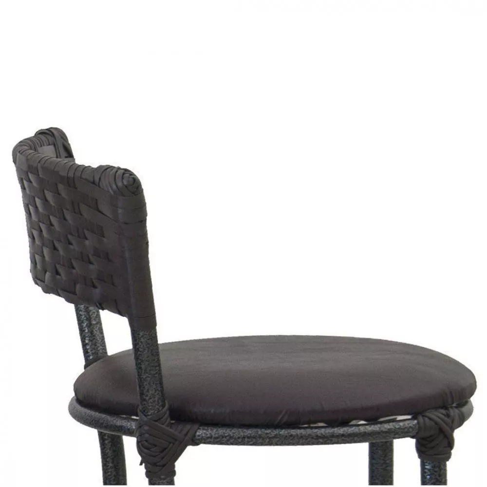 Banqueta Famais Forts Tramada Alta E Estofada