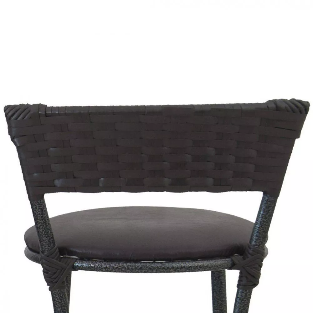 Banqueta Famais Forts Tramada Alta E Estofada