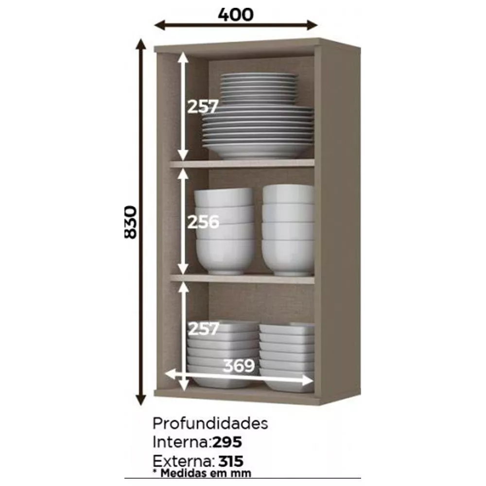 Armário Henn 1 Porta 40 cm C81-35