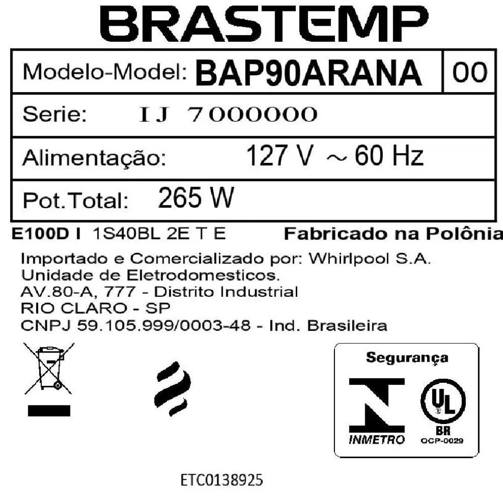 Imagem 9 de 10 de Coifa Brastemp Timer 90 cm BAP90AR