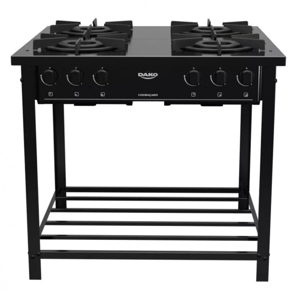 Fogão Dako 4 Bocas Industrial Couraçado