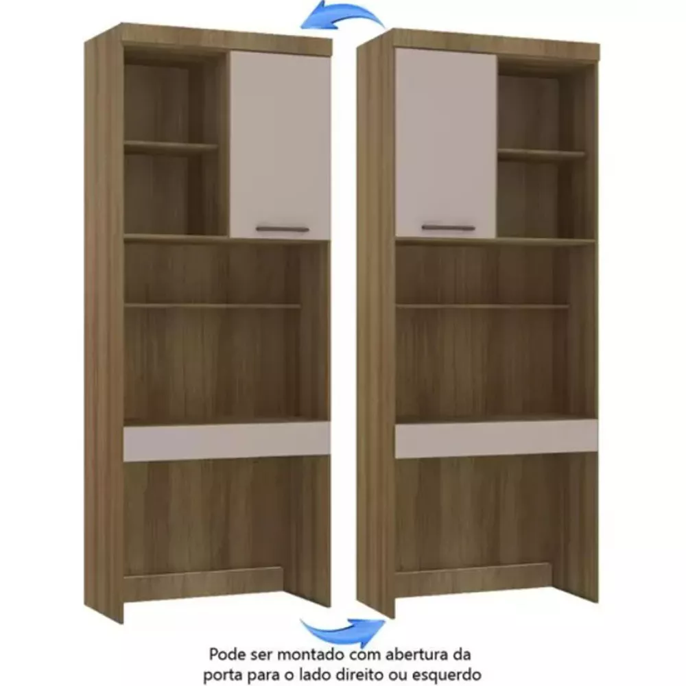 Bancada De Estudo Eucamoveis Paris 1 Porta 1 Gaveta