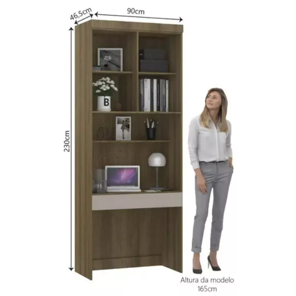 Bancada De Estudo Eucamoveis Paris 1 Porta 1 Gaveta