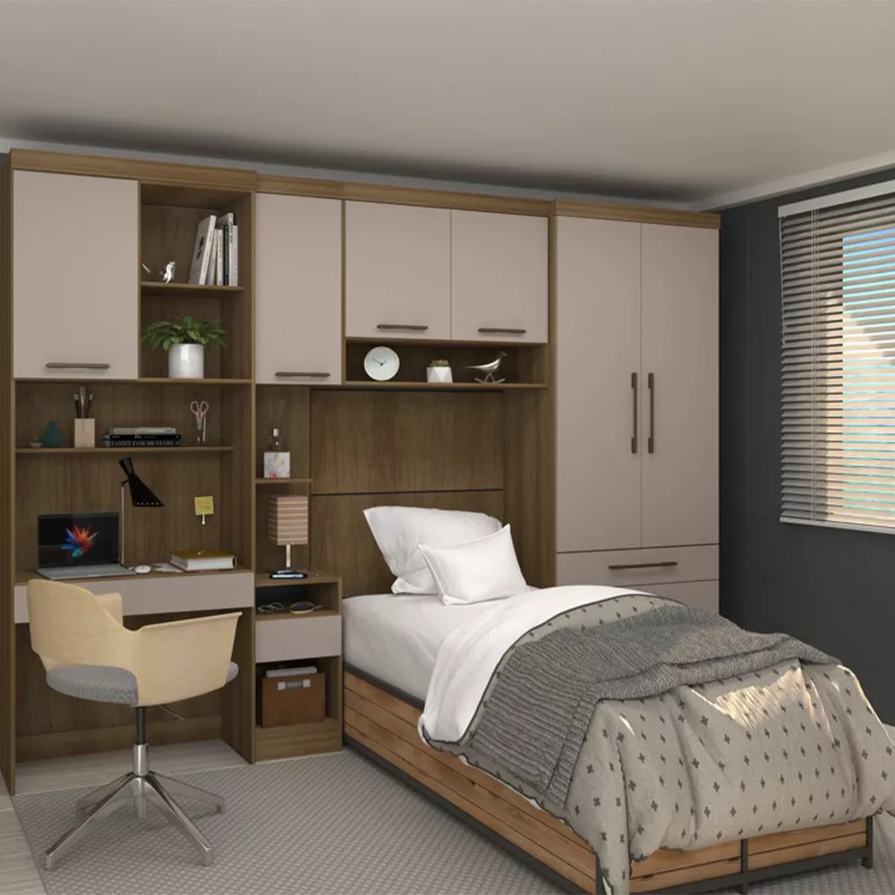 Bancada De Estudo Eucamoveis Paris 1 Porta 1 Gaveta