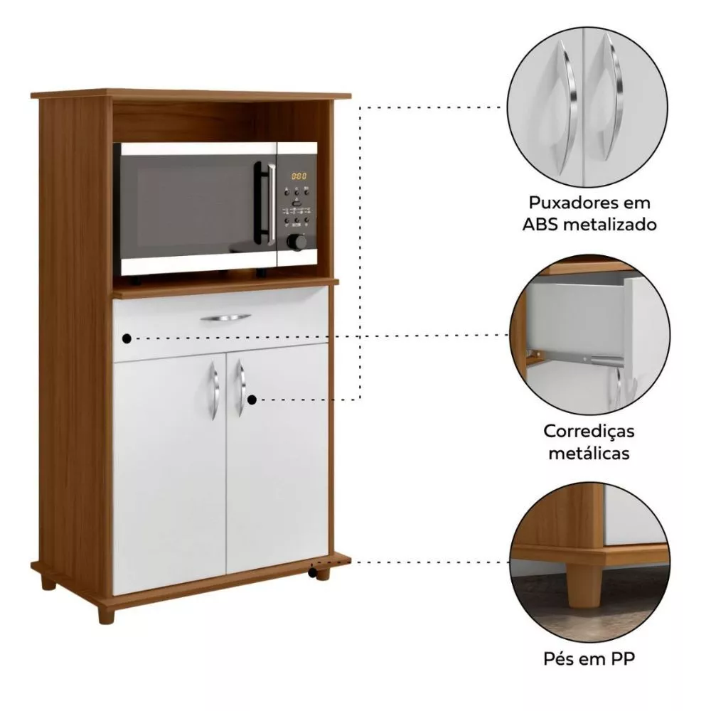 Balcão Notável Multiuso Para Micro-Ondas/Forno