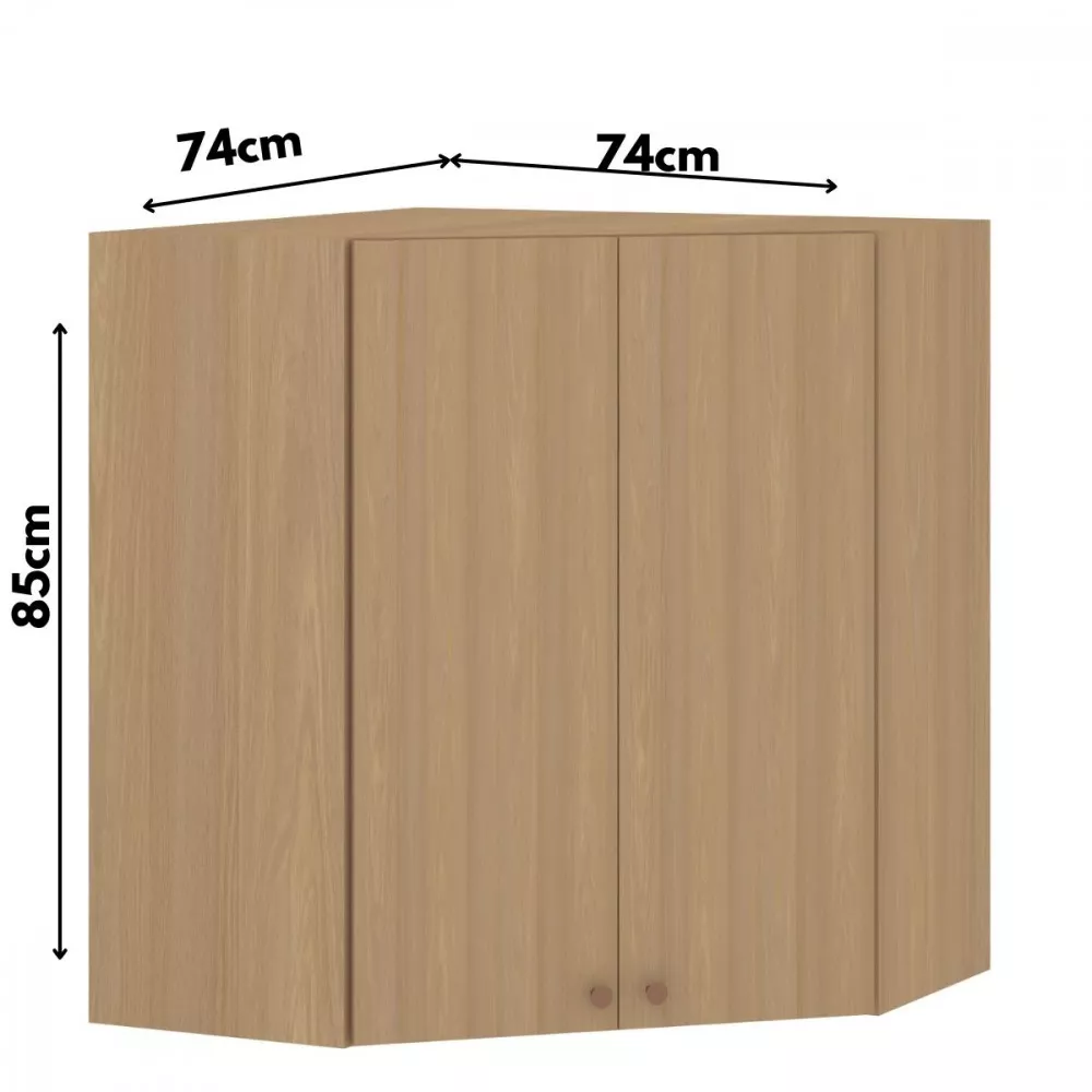 Image 2 of 4 of Armário Aéreo 2 Portas Canto Diagonal Classic Luciane