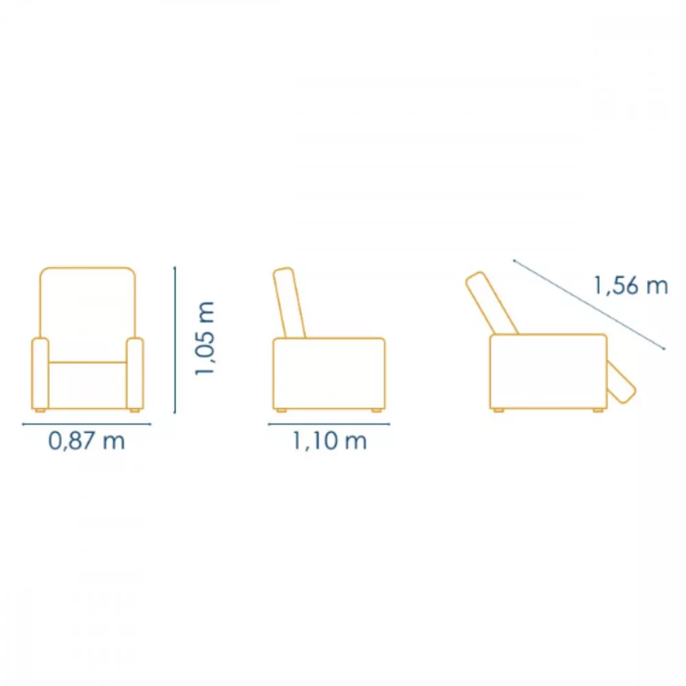 Poltrona Denise Reclinável Js