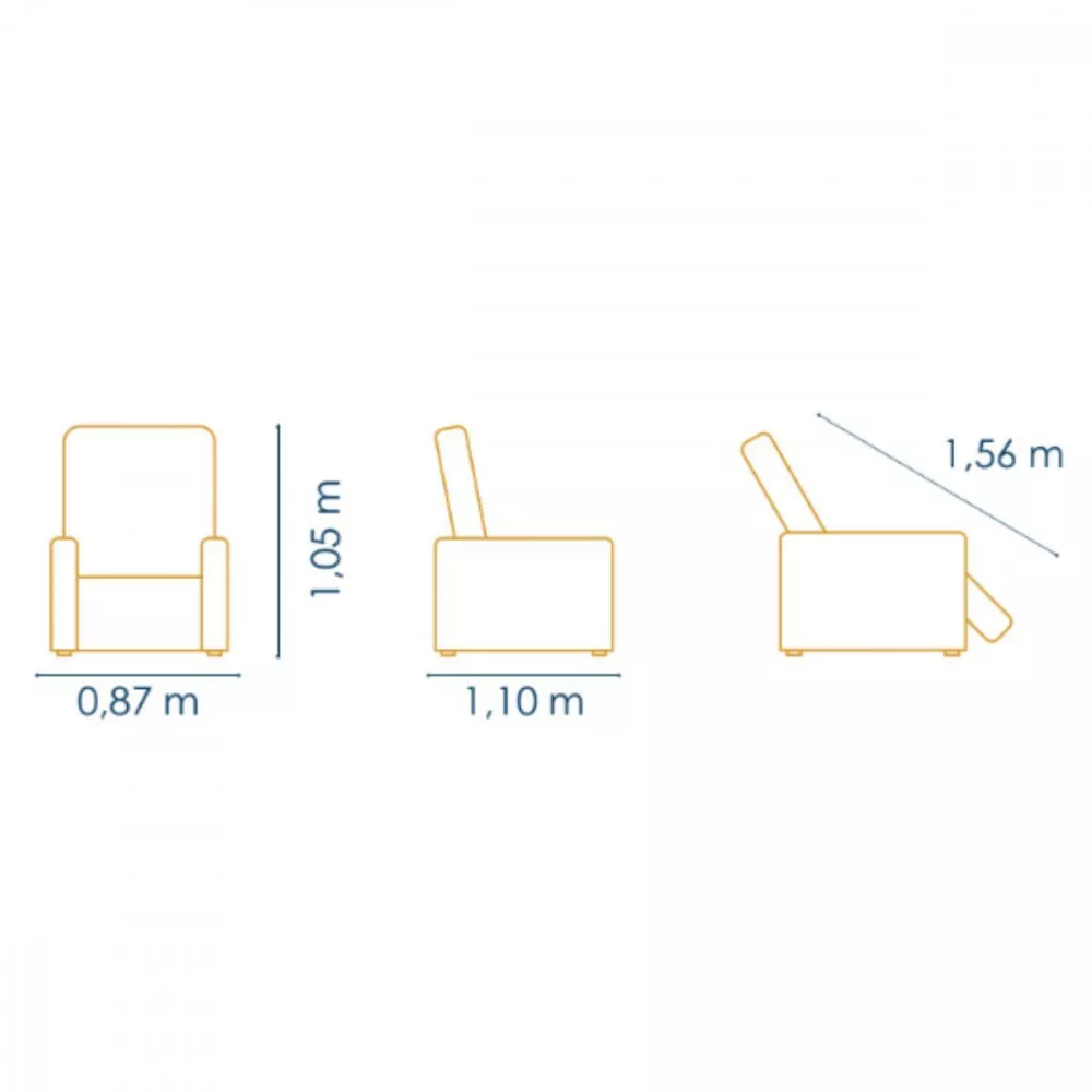 Poltrona Denise Reclinável Js