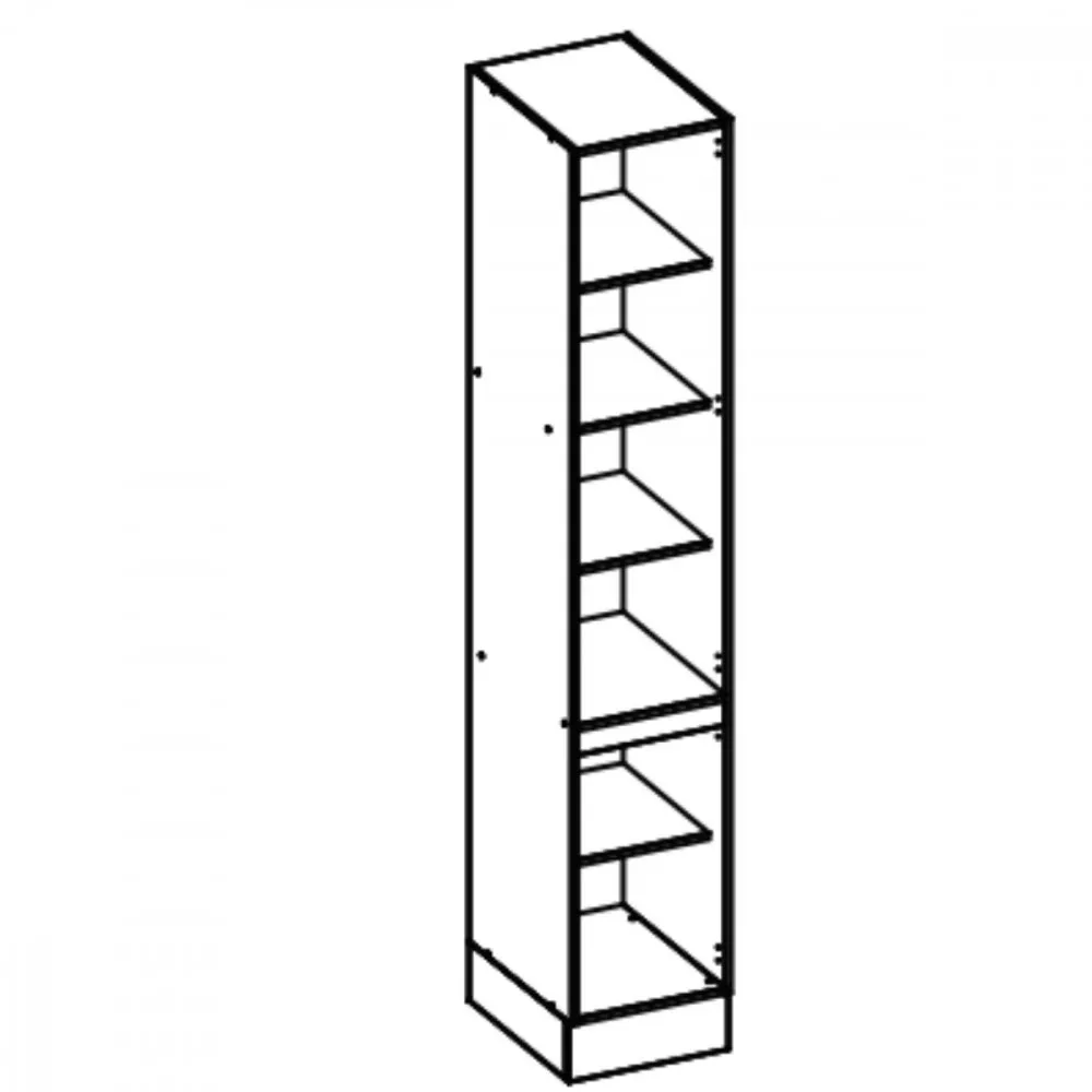 Paneleiro Simples 2 Portas 40cm Luciane Classic