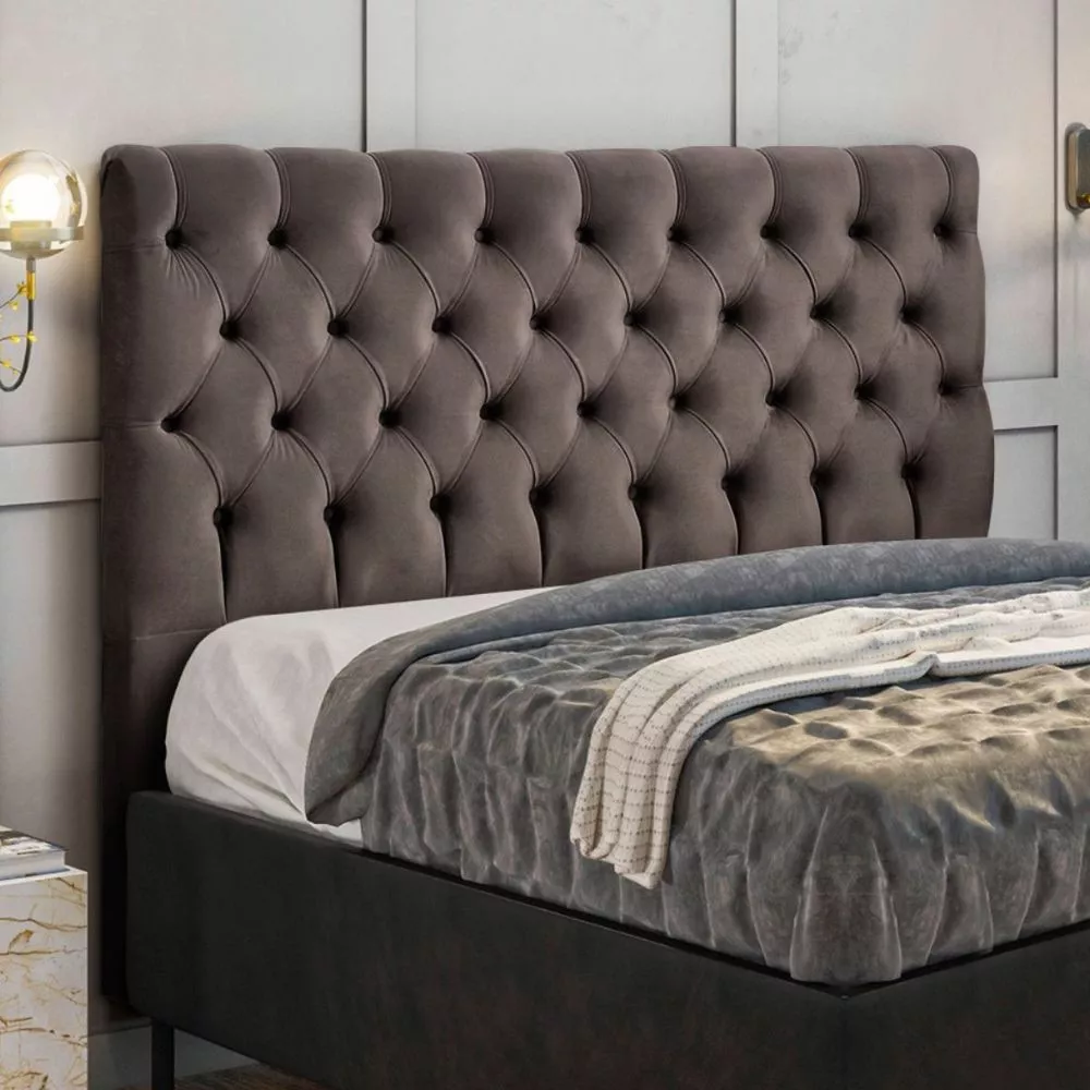 Cabeceira Casal Cristal Estrutura em Madeira MDF - JS Móveis