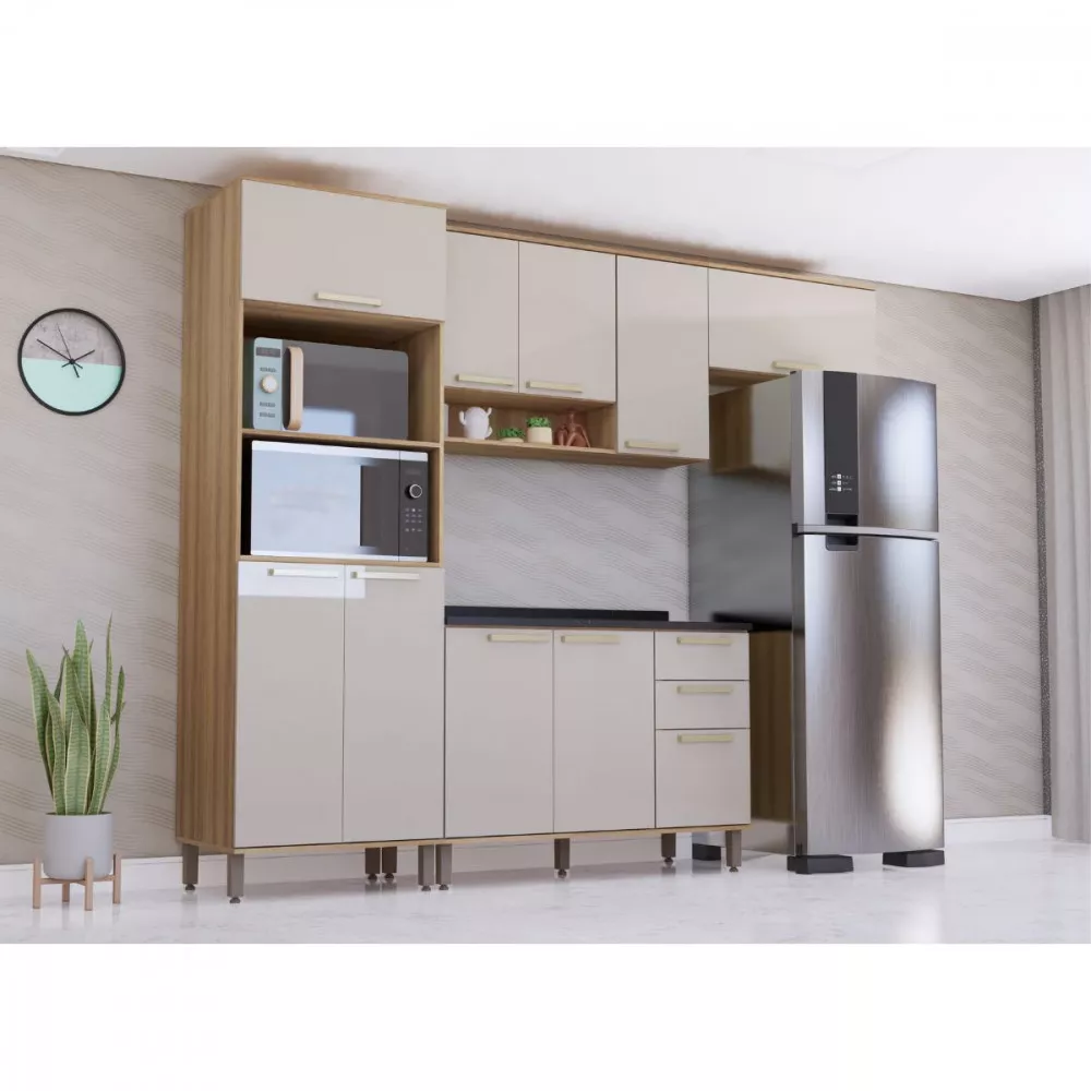 Armário Aéreo 3 Portas 1,20cm Isis Luciane