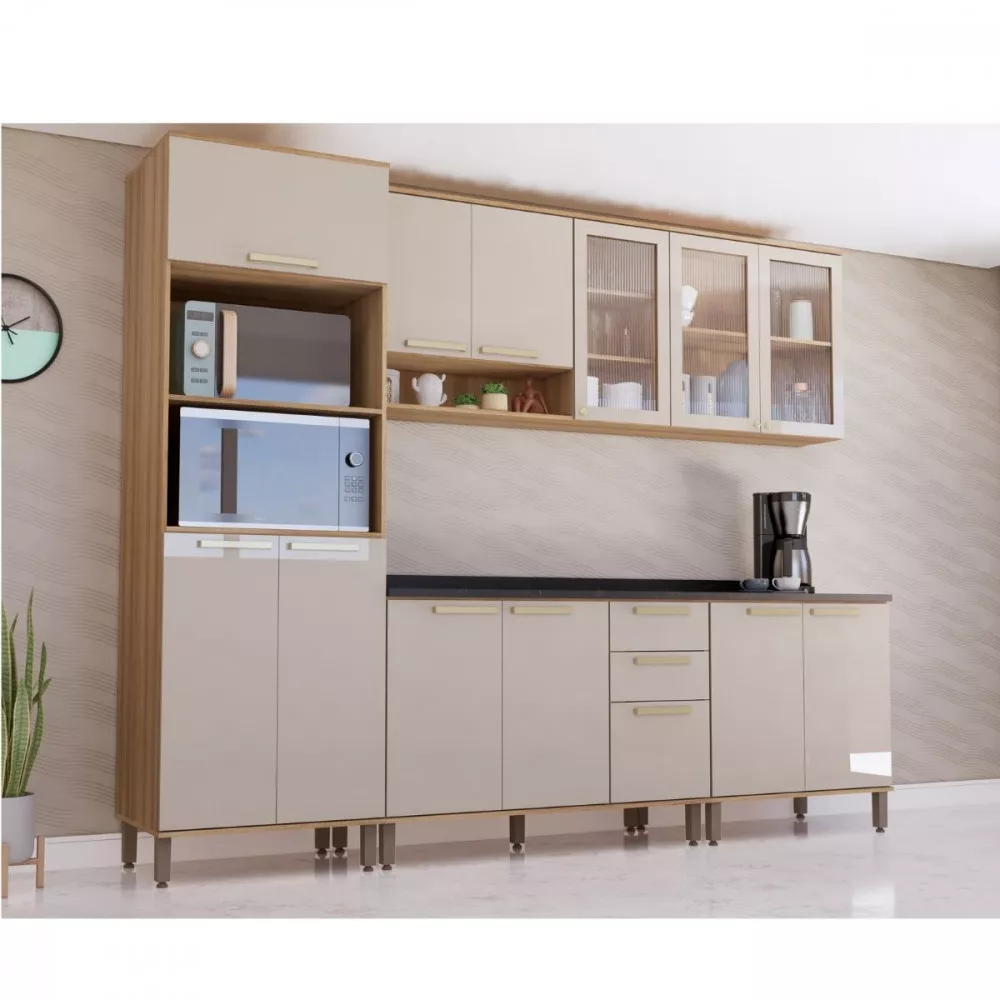 Balcão 2 Portas Com Tampo 80cm Luciane Isis