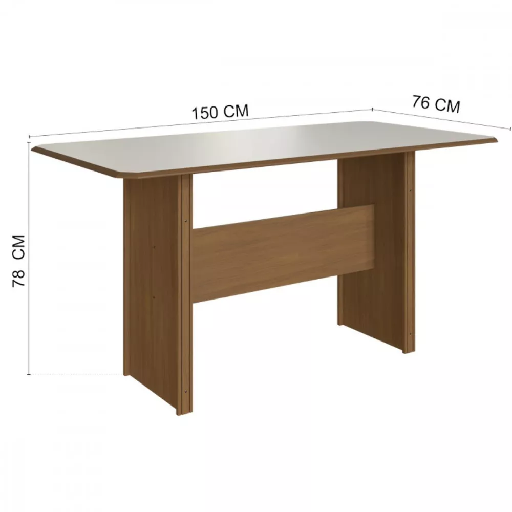 Image 3 of 6 of Conjunto De Mesa 1,50cm Com 6 Cadeiras Dublin Indekes