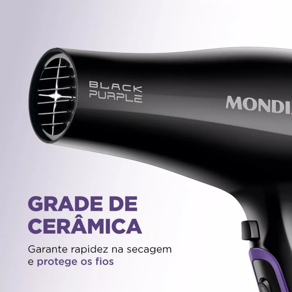 Secador De Cabelos Mondial  Black Purple SCN-01