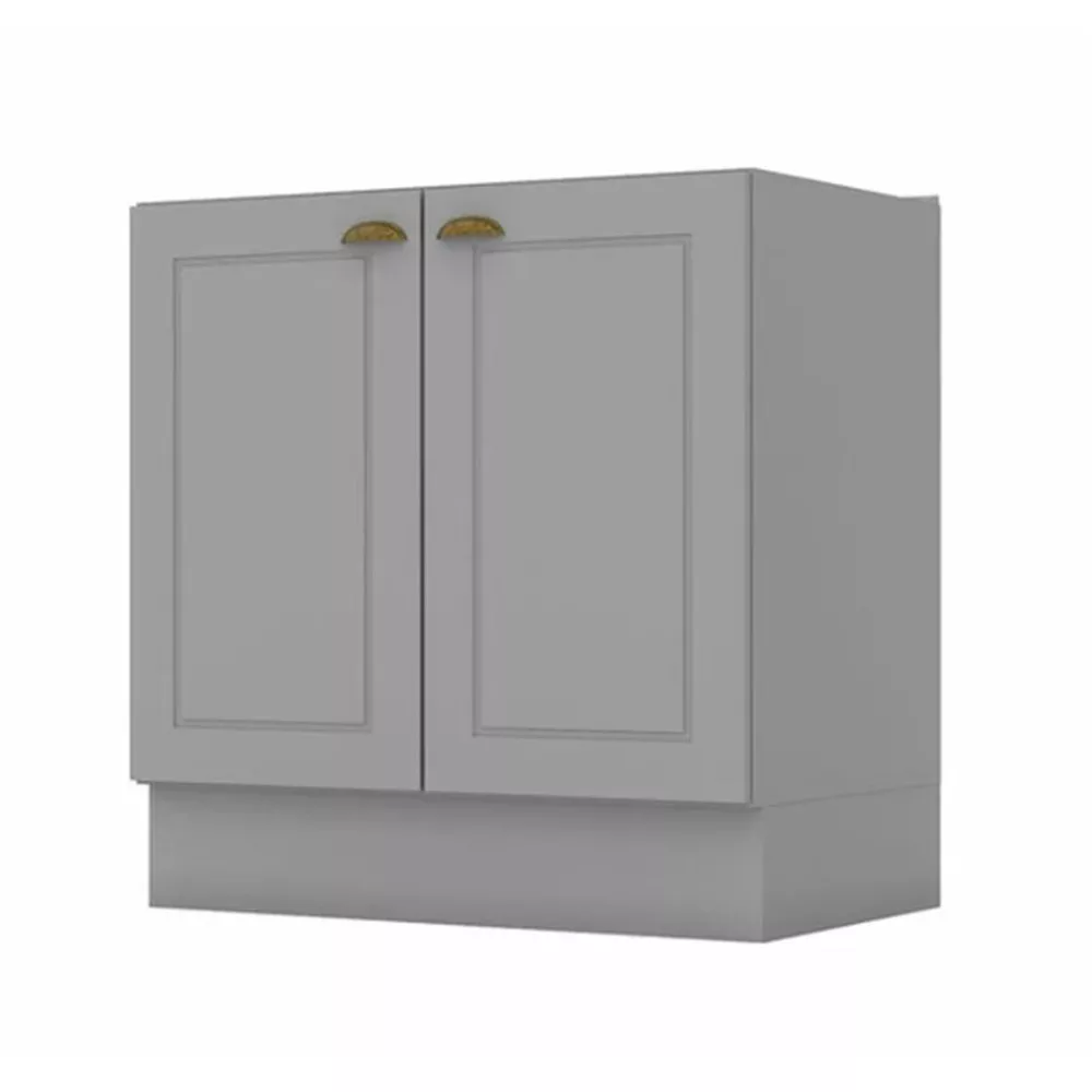 Balcão de Cozinha Henn Americana 80 cm sem Tampo 2 Portas - C355-05