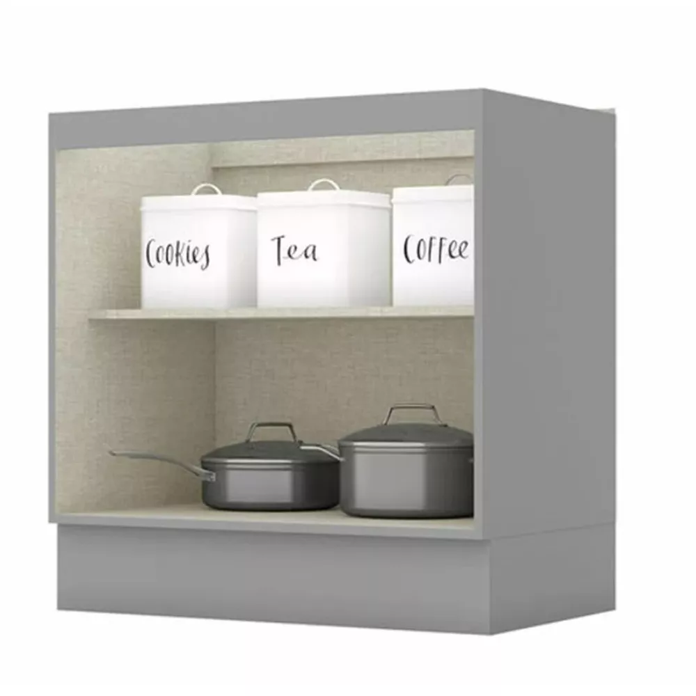 Balcão de Cozinha Henn Americana 80 cm sem Tampo 2 Portas - C355-05