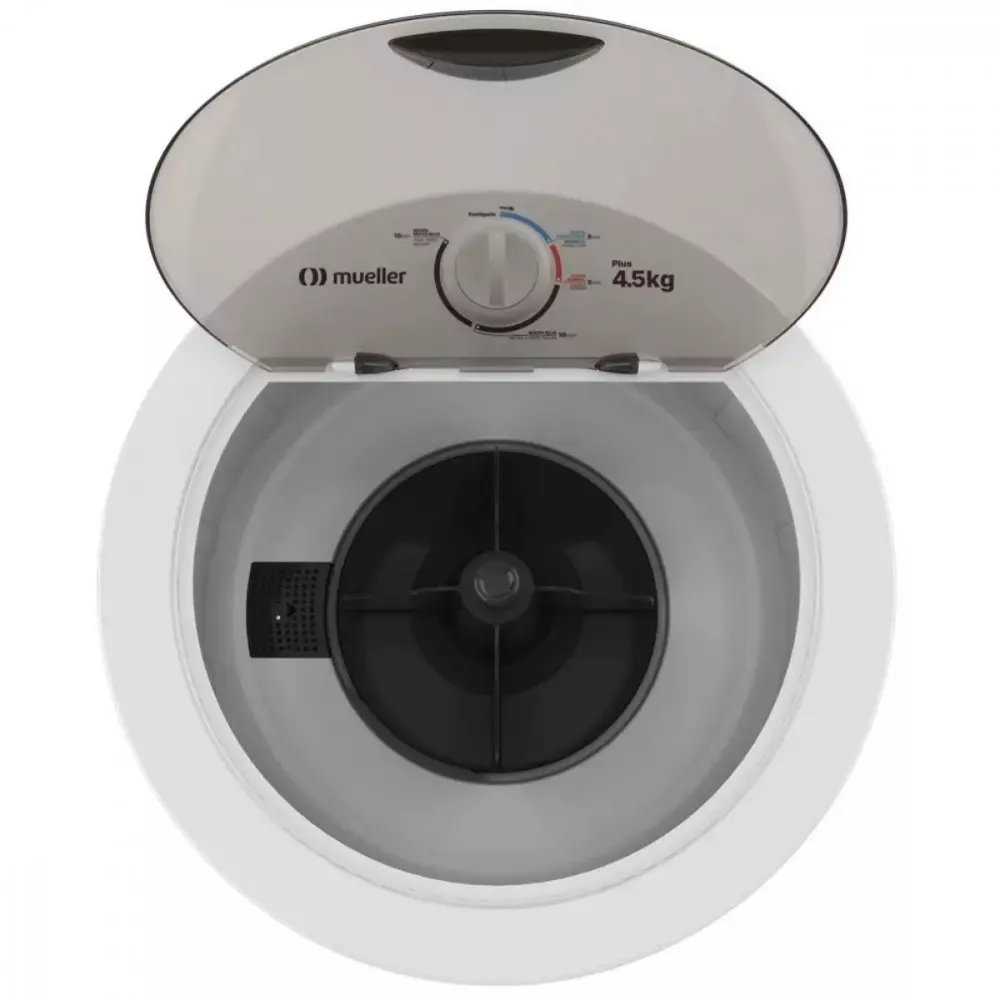 Lavadora Semiautomática Mueller Plus 4.5 KG Timer Superior 3 Programas Agitador Eficiente