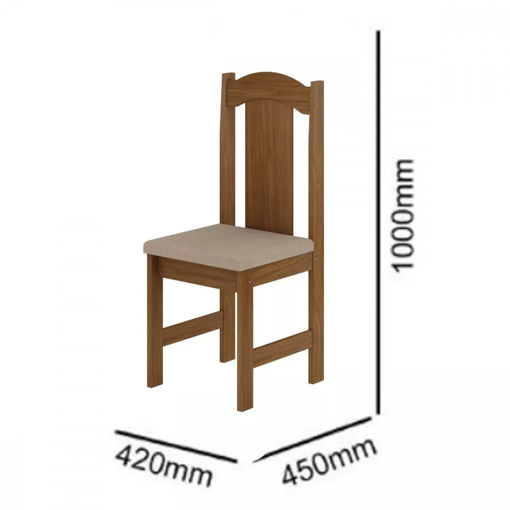 Conjunto De Mesa Arauna Estilo Com 4 Cadeiras