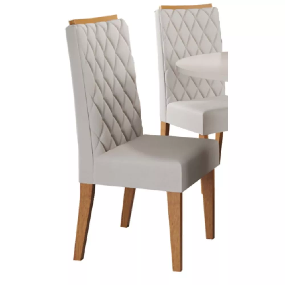 Conjunto Sala de Jantar Mesa Columbia Com 4 Cadeiras Iza Viero