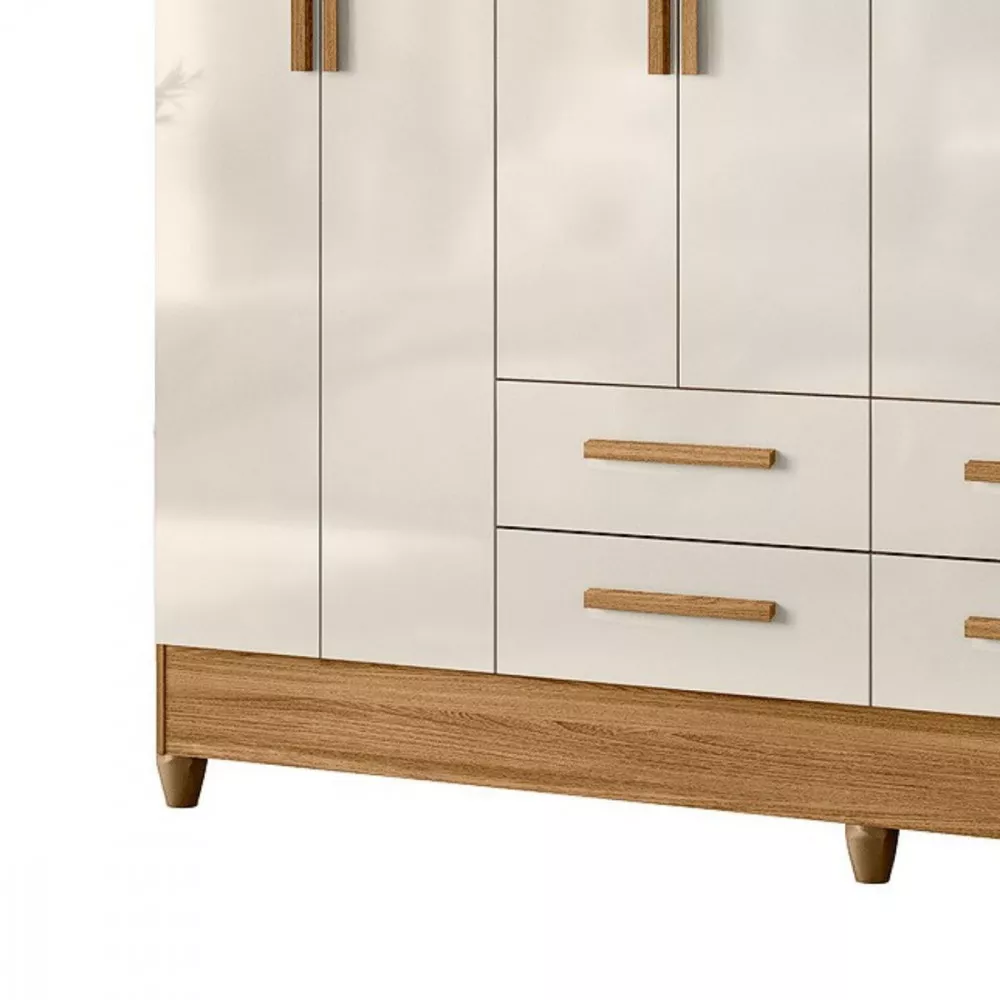 Image 3 of 7 of Guarda Roupa Casal 8 Portas 4 Gavetas Florida Moval Sem Espelho