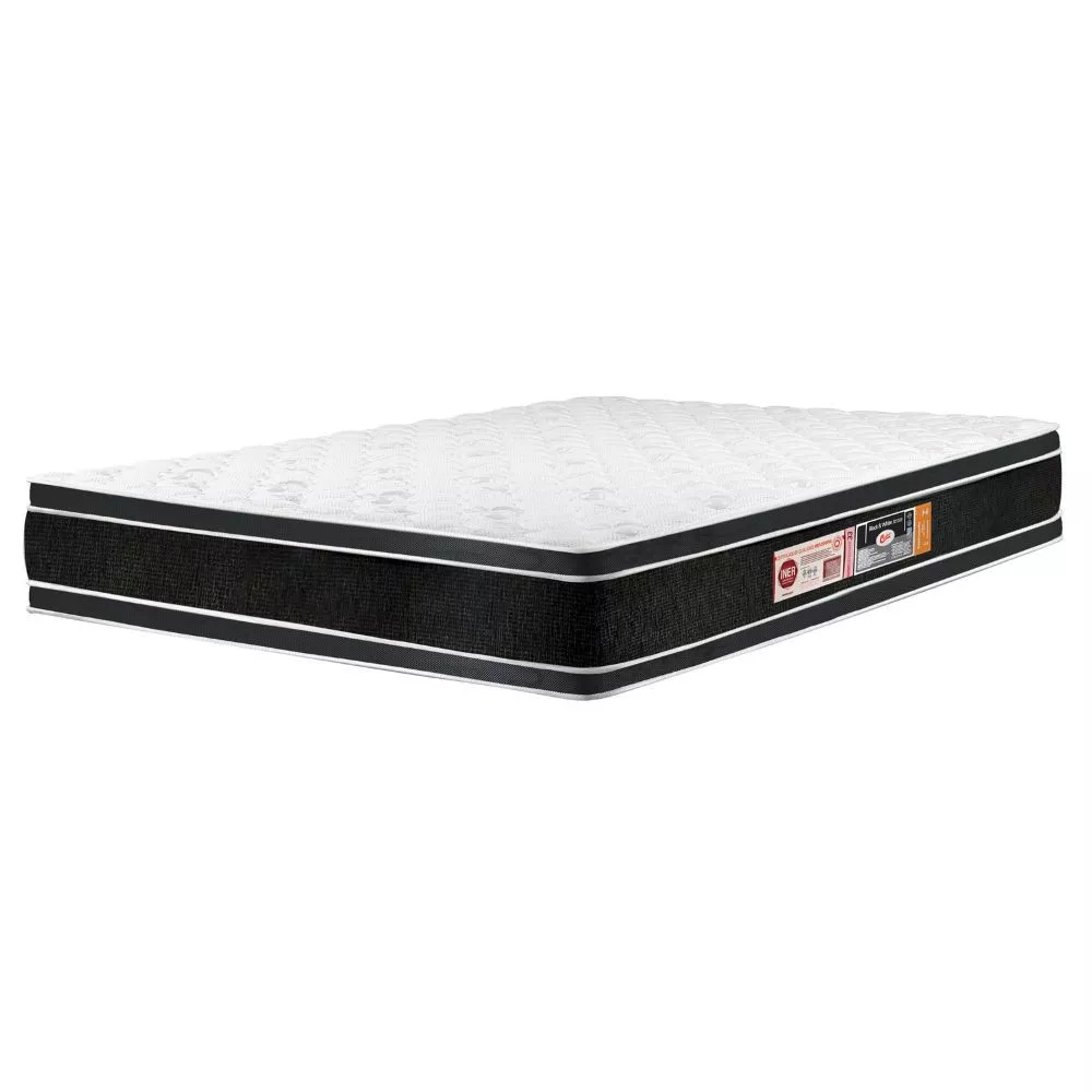 Colchão Casal D33 Castor Black e White Air Double Face 158x198x27