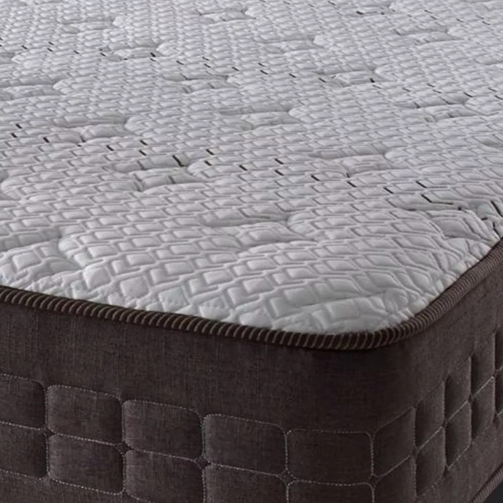 Cama Box Baú Queen Preto + Colchão Molas Ensacadas Orlando 158x198x72cm