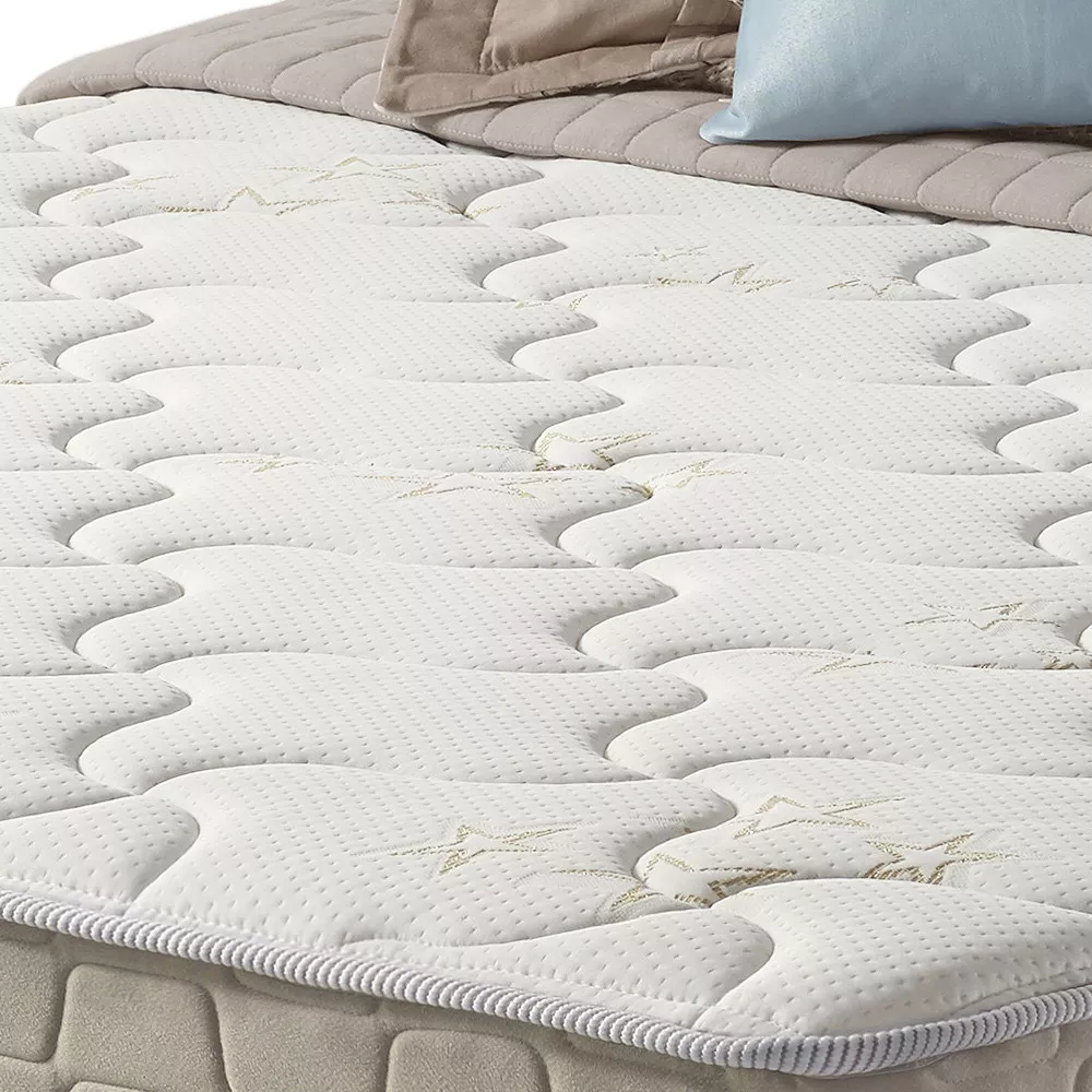 Image 5 of 6 of Cama Box Queen Bege + Colchão Molas Ensacadas Houston Pillow Inn 158x198x65cm