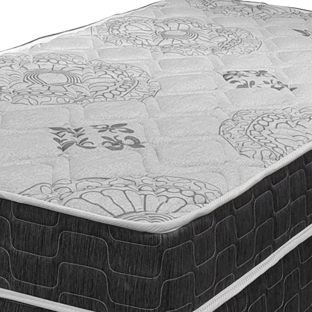 Cama Box Solteiro + Colchão San Francisco Ortopédico Espuma D33 88x188x54cm