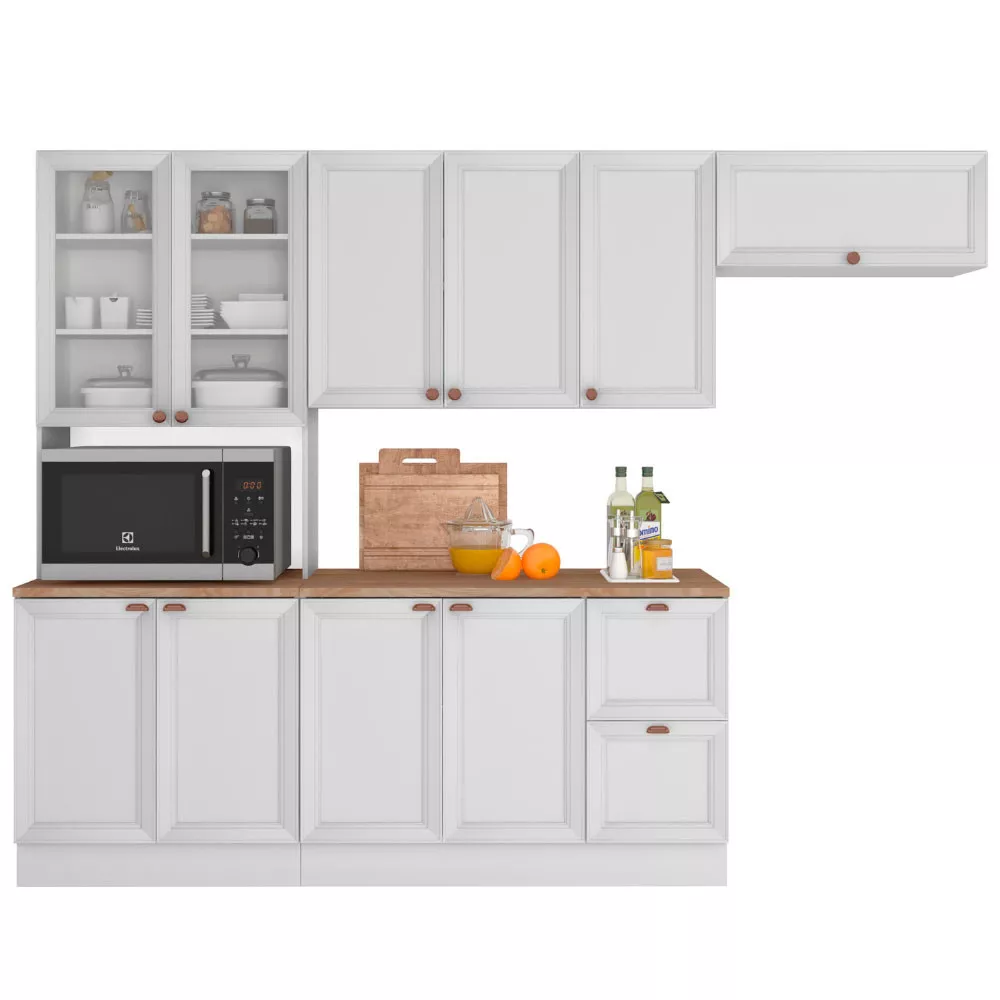 Cozinha Completa Unna 4 Peças 10 Portas 2 Gavetas Poliman Móveis