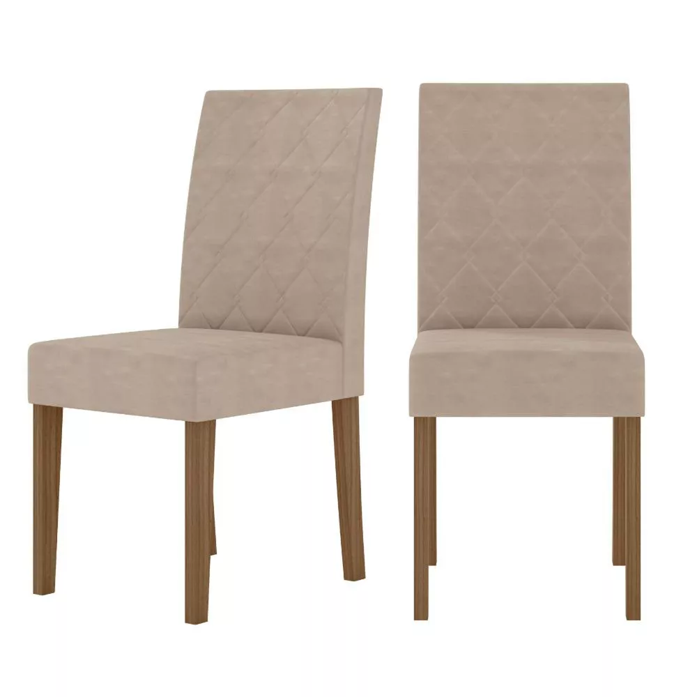 Conjunto Sala de Jantar Quadrada Mesa Helo 90cm e 04 Cadeiras Jade