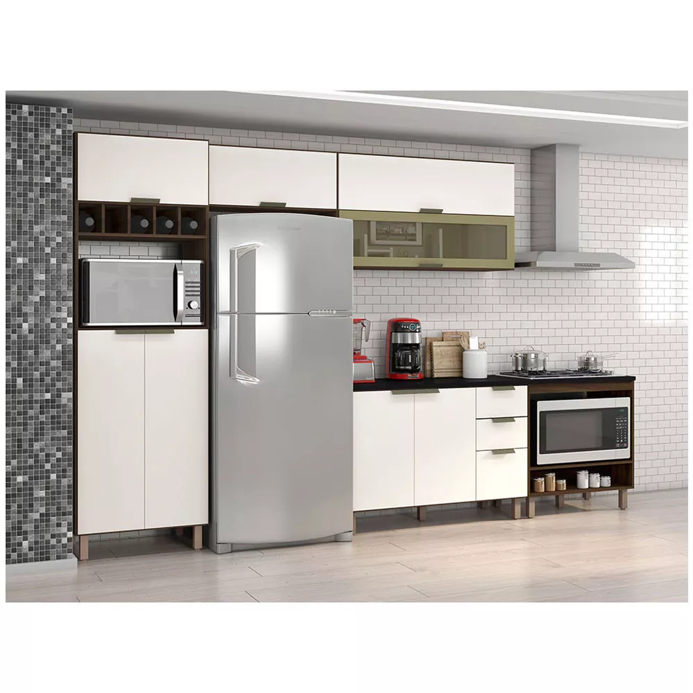 Armário Aéreo Basculante Geladeira Flair 80cm 1 Porta Poliman Móveis