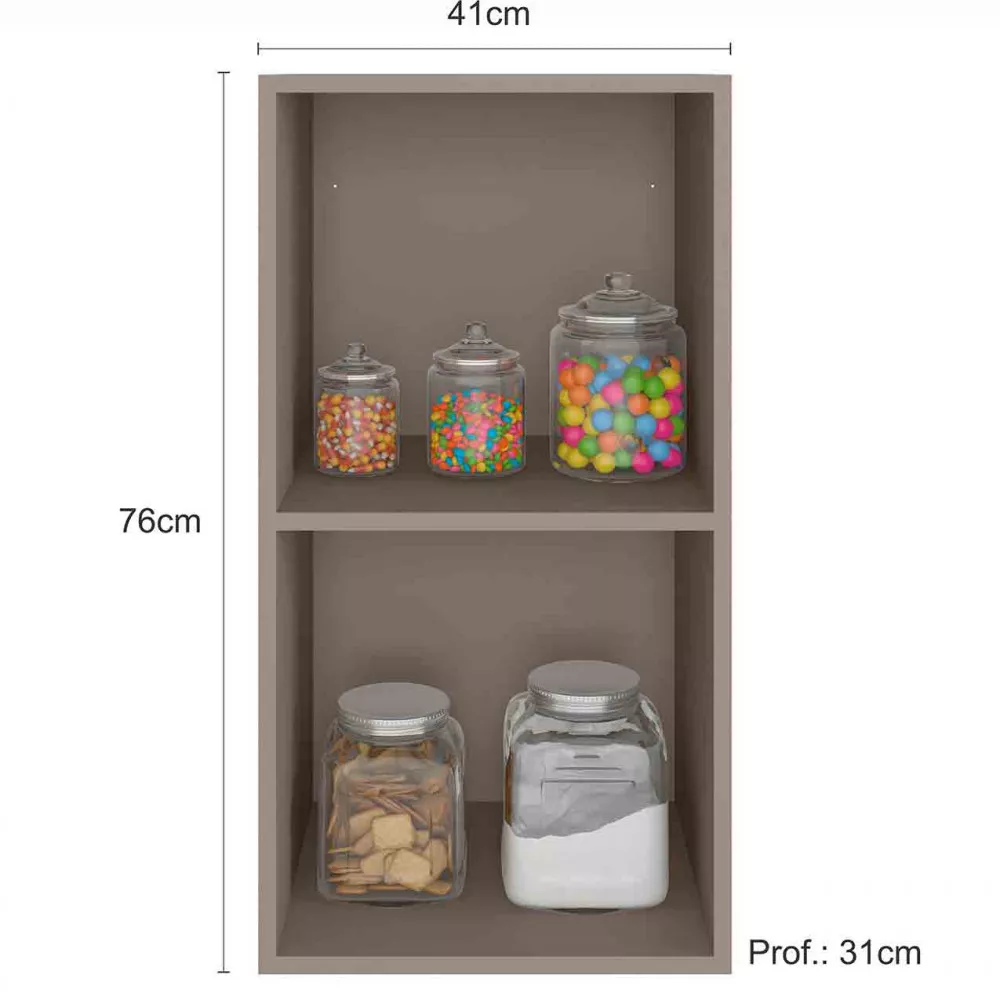 Armário Aéreo  41cm 1 Porta Unna Poliman Móveis