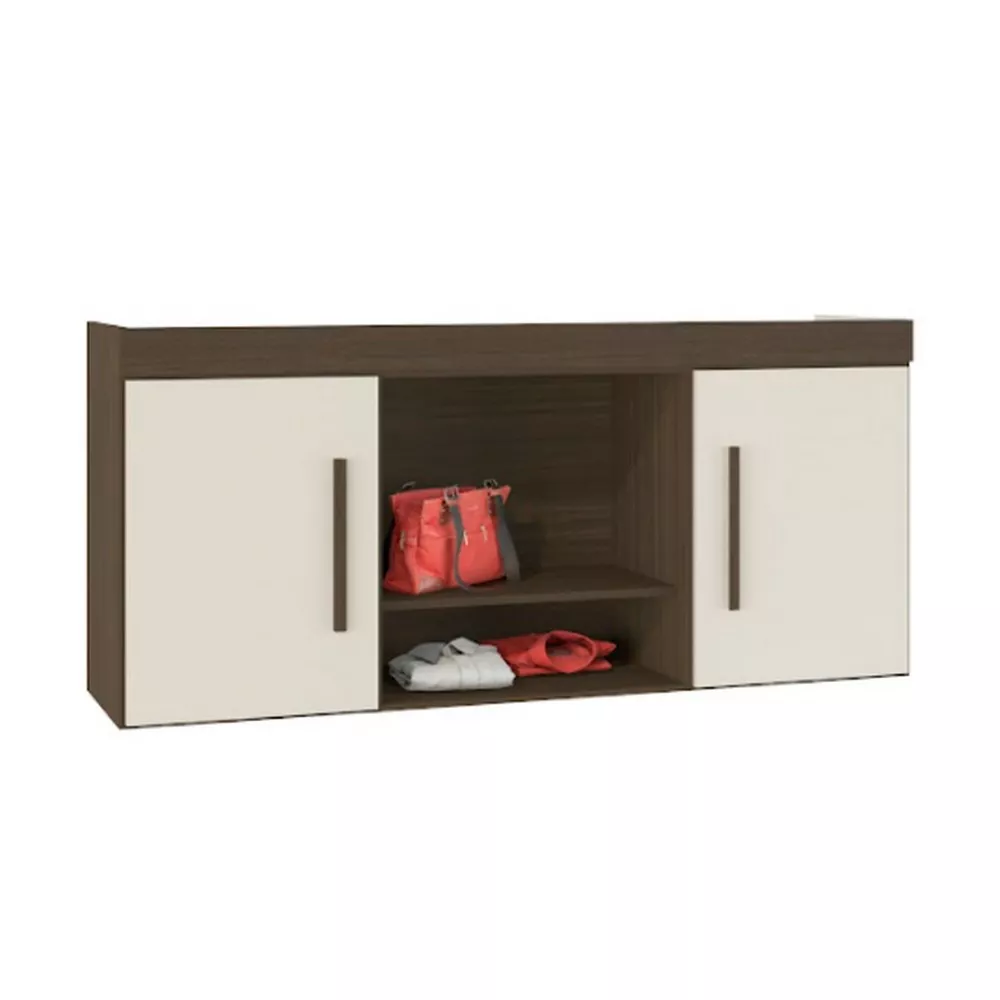 Armário Aéreo Ponte Casal 2 Portas Star Poliman Móveis