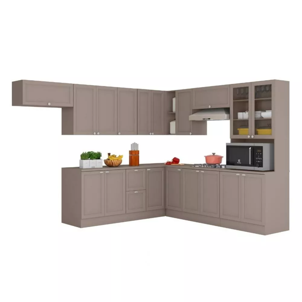 Cozinha Completa Unna 18 Portas 2 Gavetas Poliman Móveis