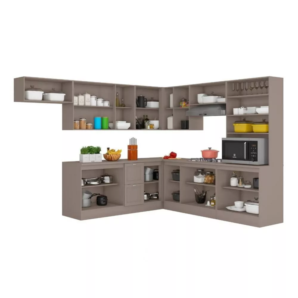 Cozinha Completa Unna 18 Portas 2 Gavetas Poliman Móveis