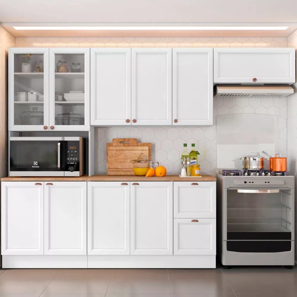 Cozinha Completa Olivia  4 Peças 10 Portas 2 Gavetas