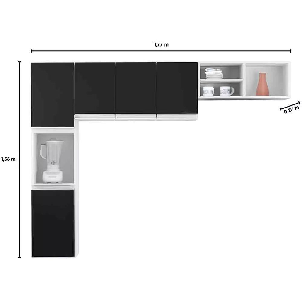 Image 2 of 3 of Cozinha Compacta 3 Peças Laura Poliman Móveis